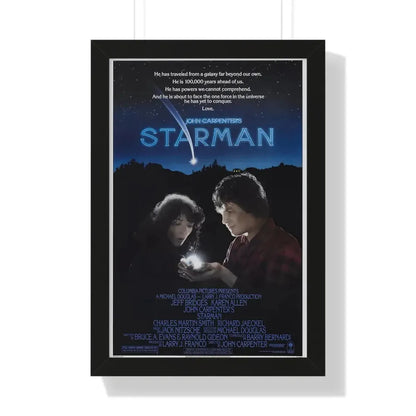 STARMAN 1984 - Framed Movie Poster 16″ x 24″ Black - The Sticker Space