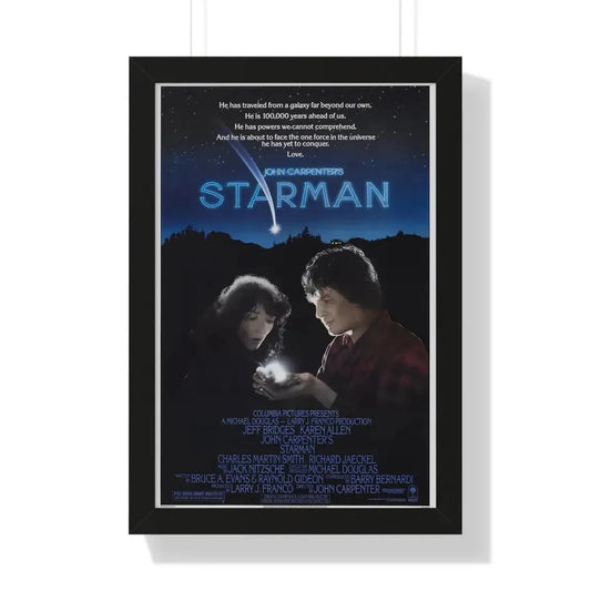 STARMAN 1984 - Framed Movie Poster 16″ x 24″ Black - The Sticker Space