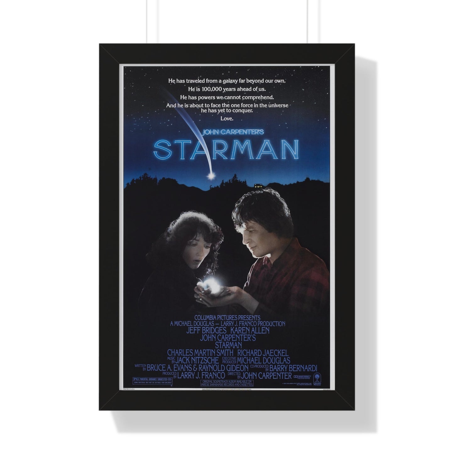 STARMAN 1984 - Framed Movie Poster-16″ x 24″-The Sticker Space