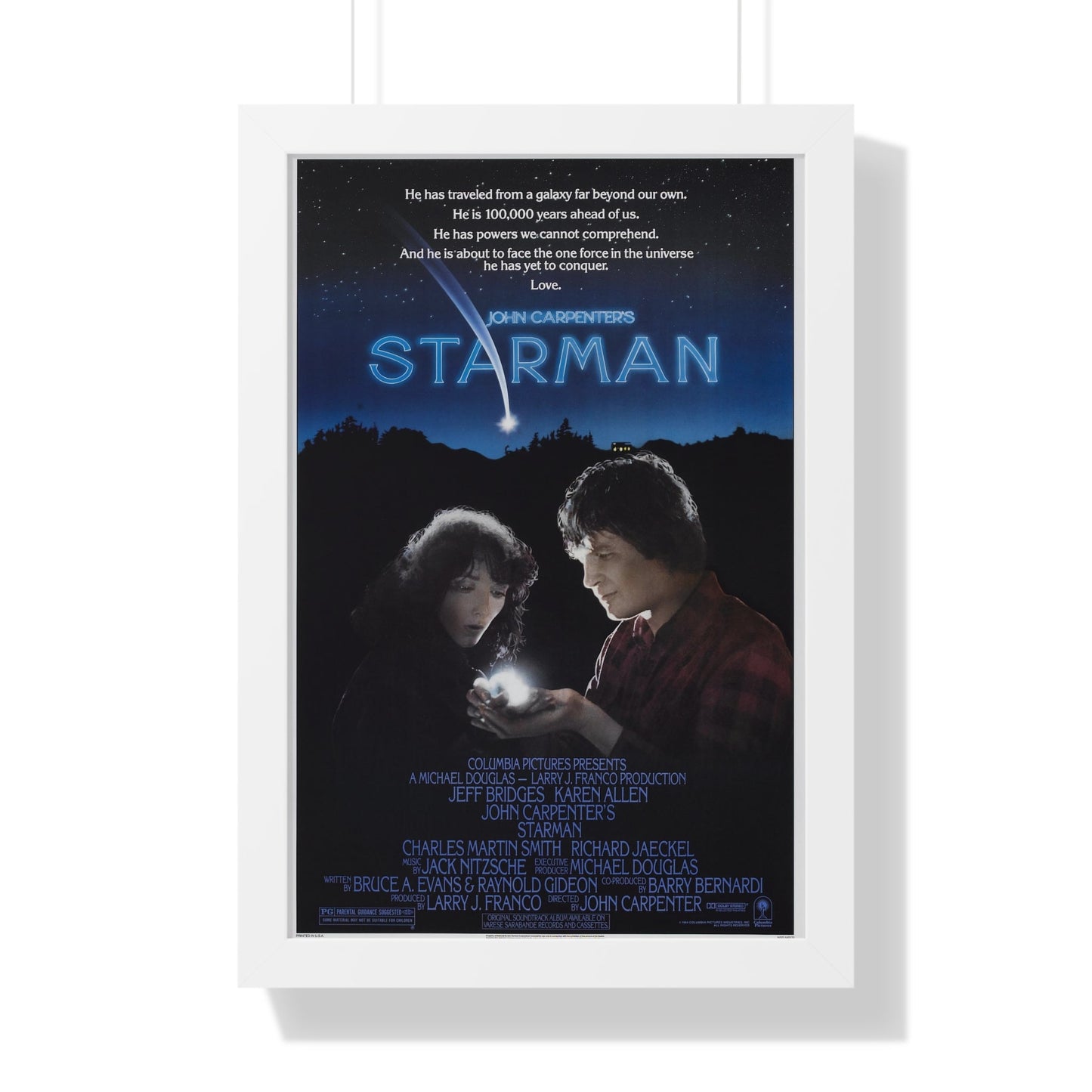 STARMAN 1984 - Framed Movie Poster-16″ x 24″-The Sticker Space