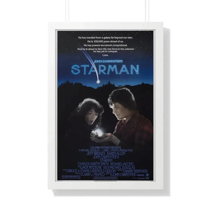 STARMAN 1984 - Framed Movie Poster 20" x 30" White - The Sticker Space