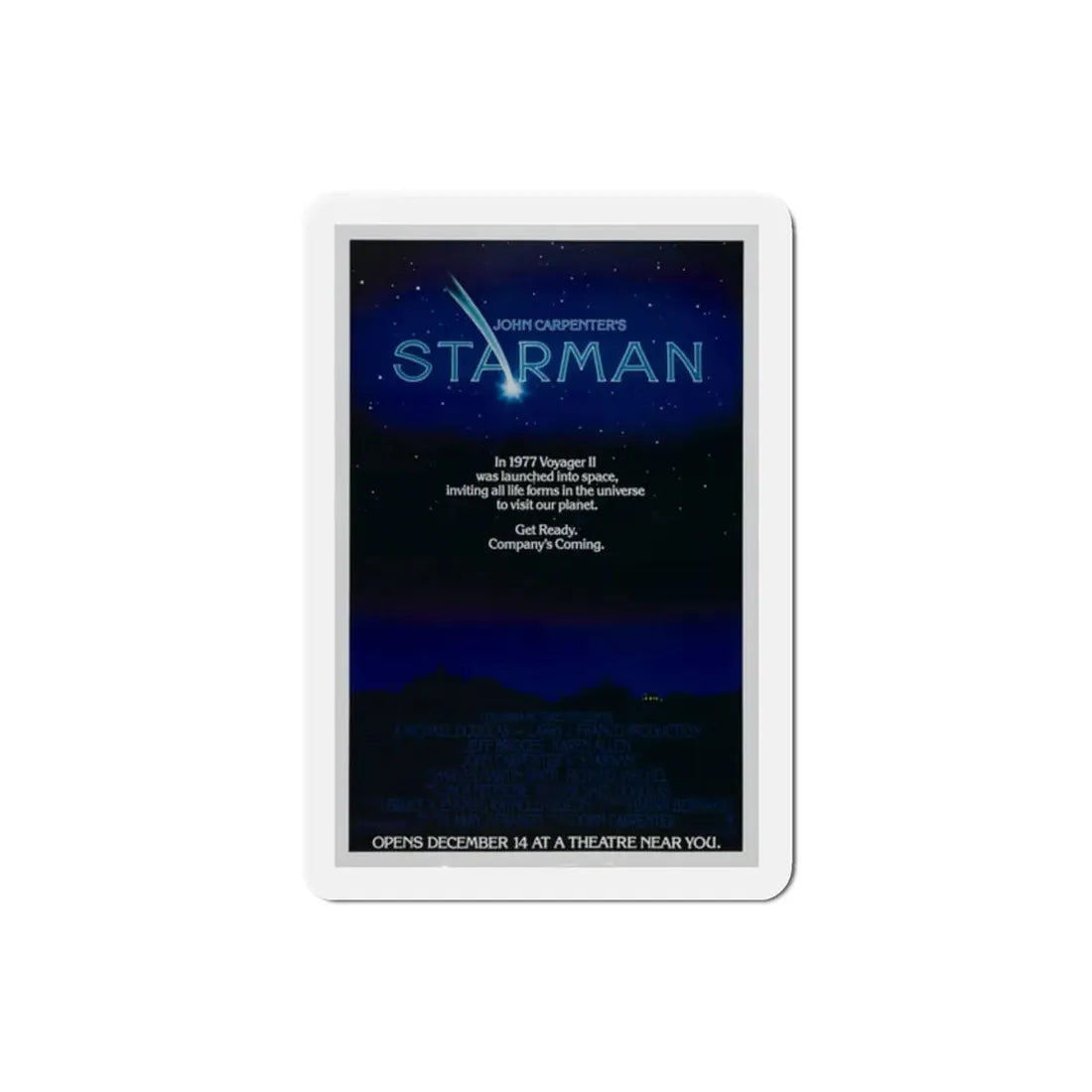 Starman 1984 Movie Poster Refrigerator Magnet 2 Inch - The Sticker Space