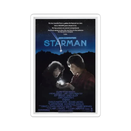 STARMAN 1984 Movie Poster - STICKER Vinyl Kiss-Cut Decal 2 Inch White - The Sticker Space