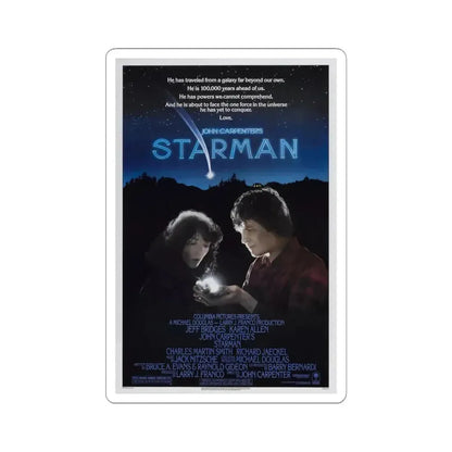 STARMAN 1984 Movie Poster - STICKER Vinyl Kiss-Cut Decal 4 Inch White - The Sticker Space