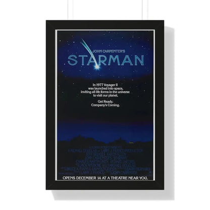 STARMAN (TEASER) 1984 - Framed Movie Poster 16″ x 24″ Black - The Sticker Space