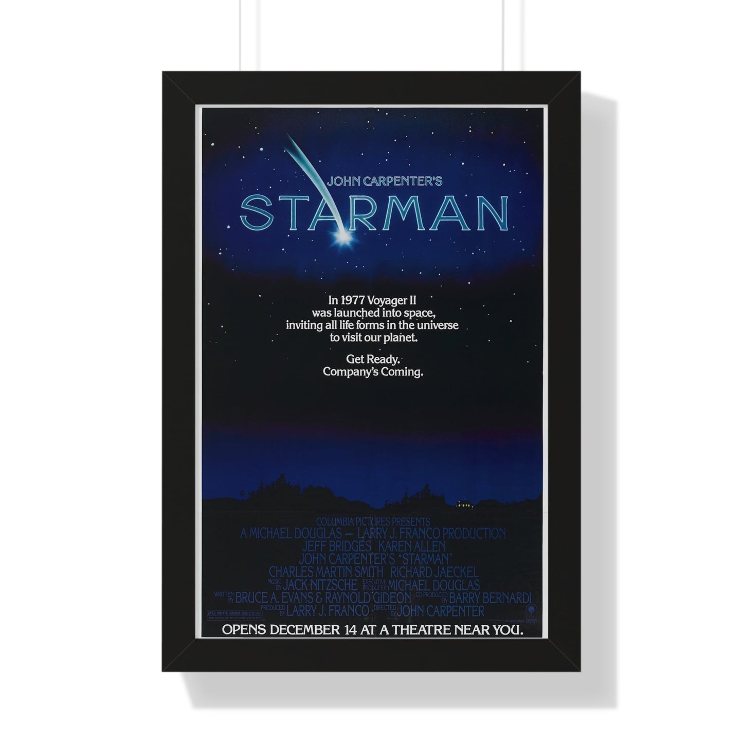 STARMAN (TEASER) 1984 - Framed Movie Poster-16″ x 24″-The Sticker Space