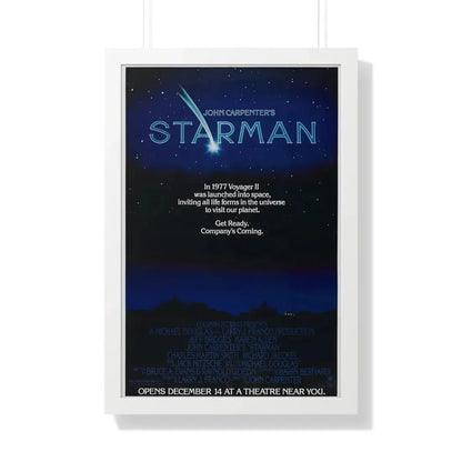 STARMAN (TEASER) 1984 - Framed Movie Poster 20" x 30" White - The Sticker Space