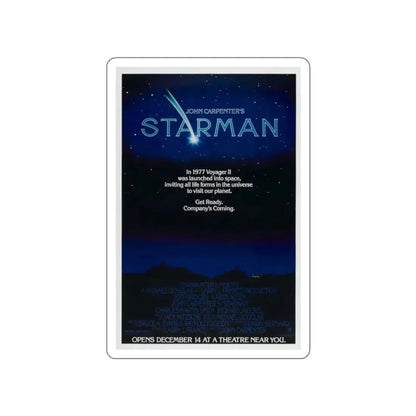 STARMAN (TEASER) 1984 Movie Poster STICKER Vinyl Die-Cut Decal 2 Inch - The Sticker Space