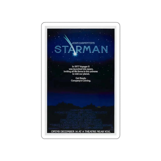 STARMAN (TEASER) 1984 Movie Poster STICKER Vinyl Die-Cut Decal 2 Inch - The Sticker Space