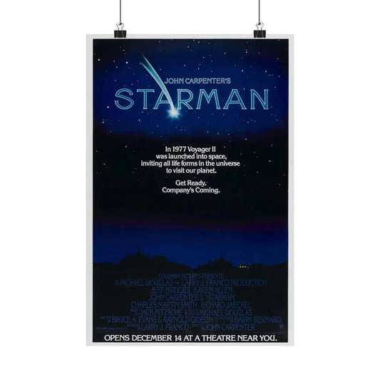 STARMAN (TEASER) 1984 - Paper Movie Poster 12″ x 18″ Matte - The Sticker Space