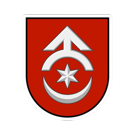 Starokostiantyniv coat of arms escutcheon (Ukraine) (Coat of Arms) STICKER Vinyl Kiss-Cut Decal 2 Inch White - The Sticker Space