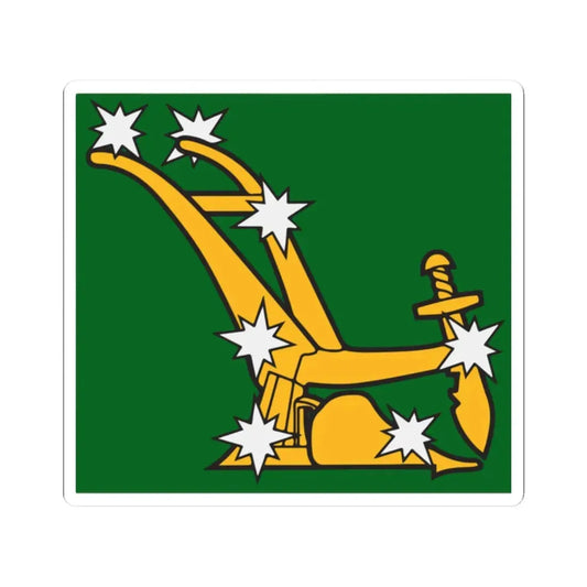 Starry Plough flag 1914 (Ireland) STICKER Vinyl Kiss-Cut Decal 2 Inch White - The Sticker Space