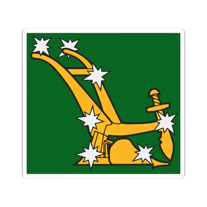 Starry Plough flag 1914 (Ireland) STICKER Vinyl Kiss-Cut Decal 4 Inch White - The Sticker Space