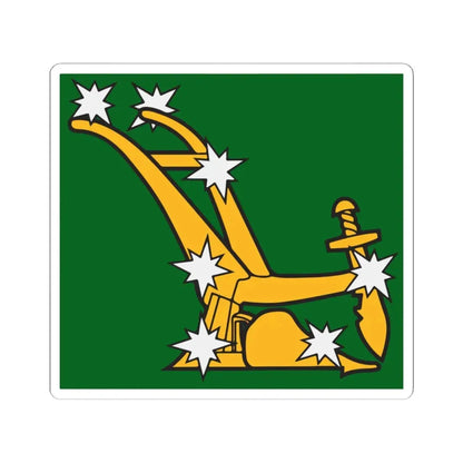 Starry Plough flag 1914 (Ireland) STICKER Vinyl Kiss-Cut Decal 6 Inch White - The Sticker Space