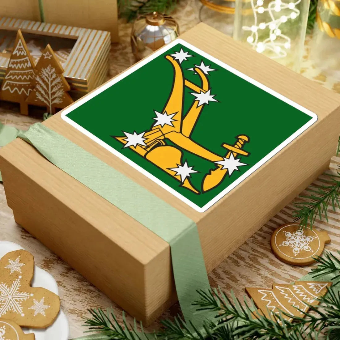 Starry Plough flag 1914 (Ireland) STICKER Vinyl Kiss-Cut Decal - The Sticker Space