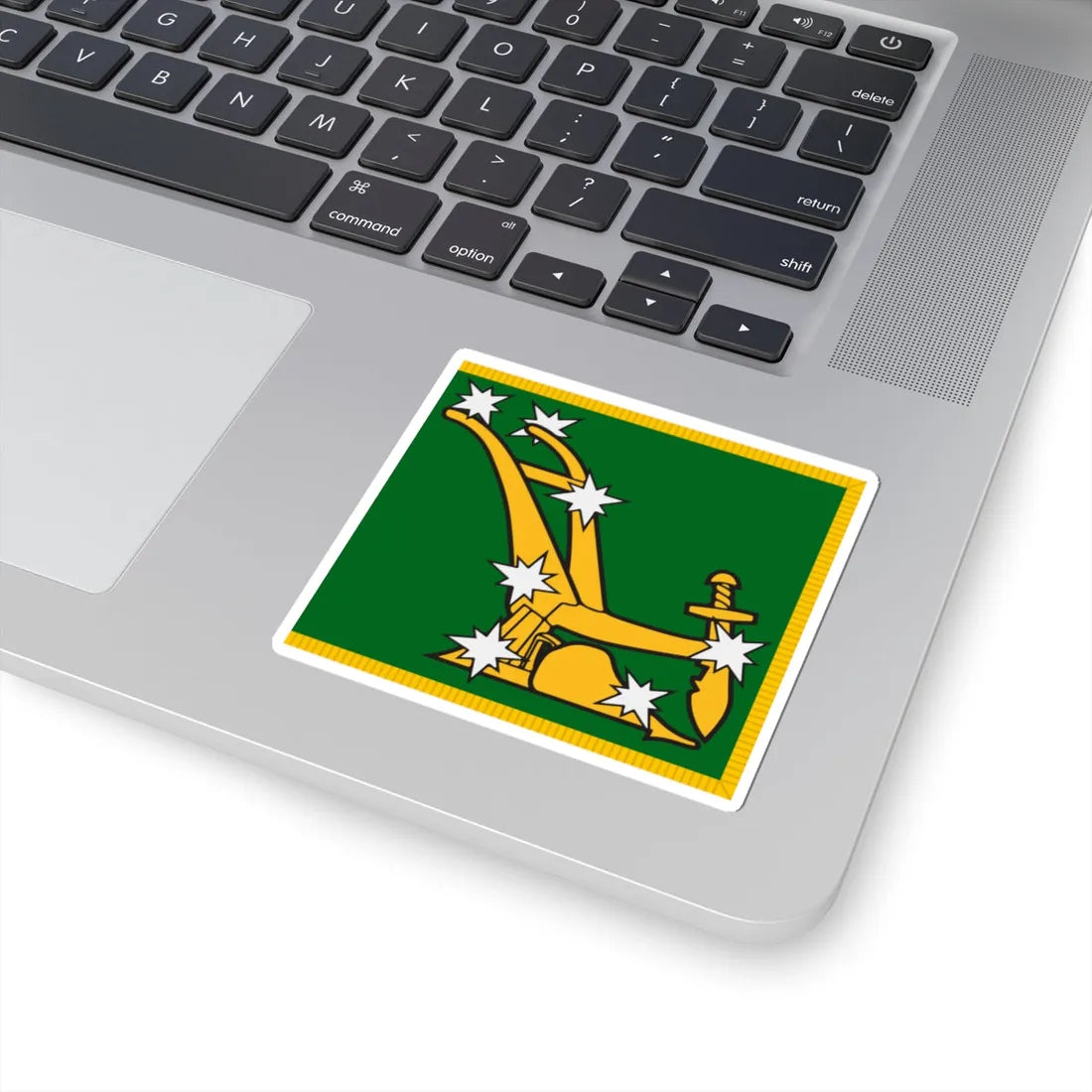 Starry Plough flag with fringe (Ireland) STICKER Vinyl Kiss-Cut Decal - The Sticker Space