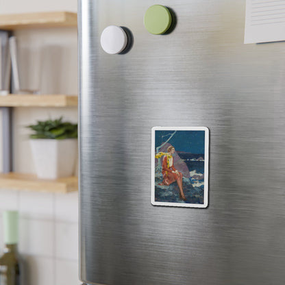 Stars for Sale (Magazine Illustration) Refrigerator Magnet-The Sticker Space