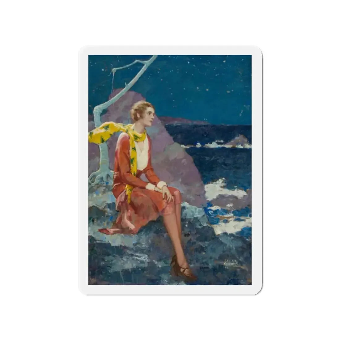 Stars for Sale (Magazine Illustration) Refrigerator Magnet 2 Inch Die-Cut - The Sticker Space