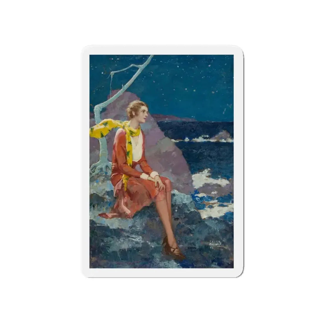 Stars for Sale (Magazine Illustration) Refrigerator Magnet 4 Inch Die-Cut - The Sticker Space