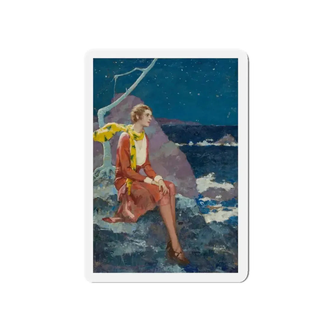 Stars for Sale (Magazine Illustration) Refrigerator Magnet 5 Inch Die-Cut - The Sticker Space