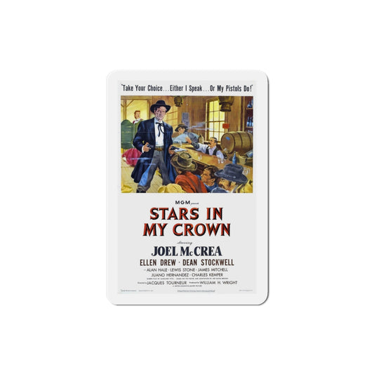 Stars in My Crown 1950 Movie Poster Die-Cut Magnet-3 Inch-The Sticker Space