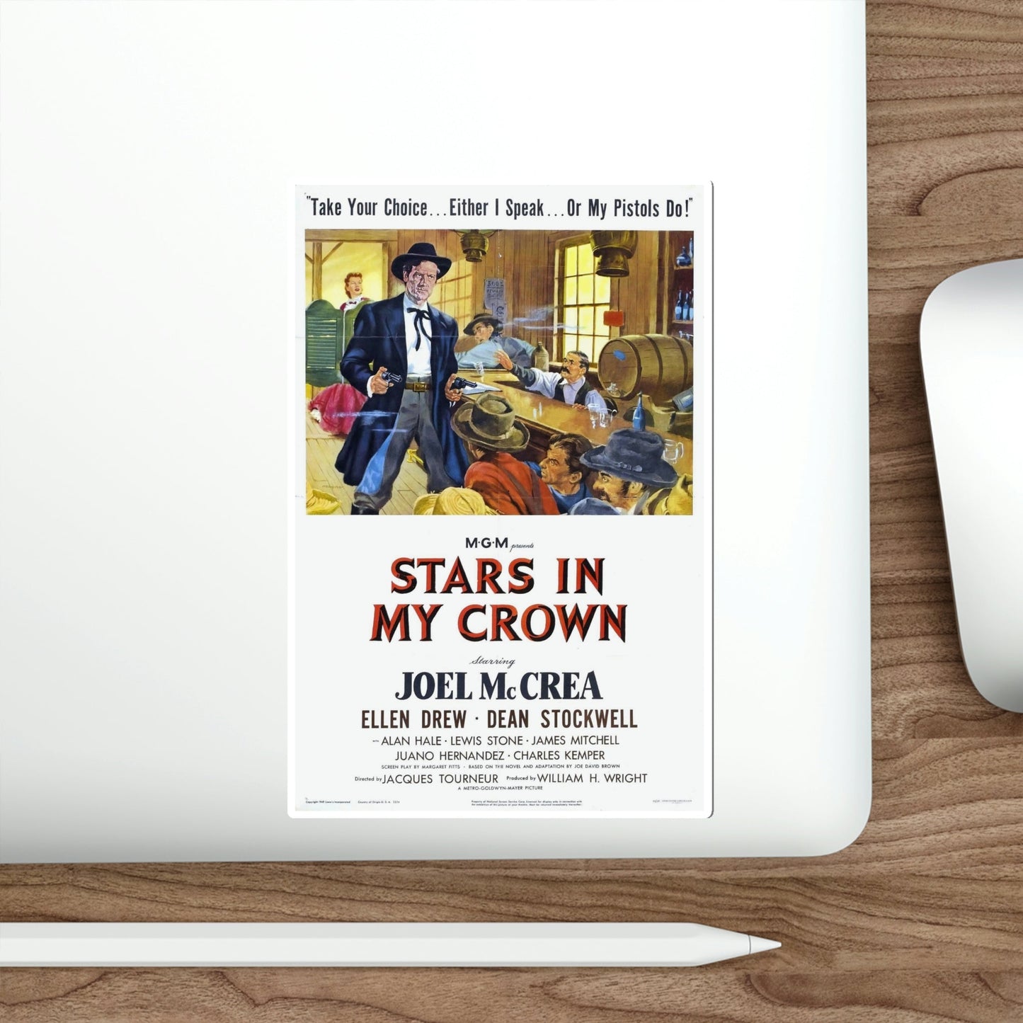 Stars in My Crown 1950 Movie Poster STICKER Vinyl Die-Cut Decal-The Sticker Space