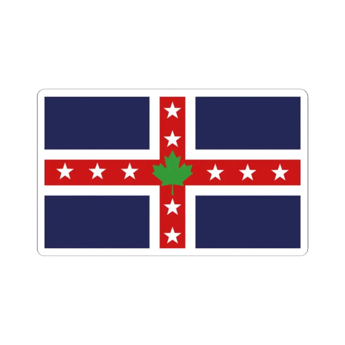 Stars  Leaf Proposal 1964 (Canada) STICKER Vinyl Kiss-Cut Decal 2 Inch White - The Sticker Space