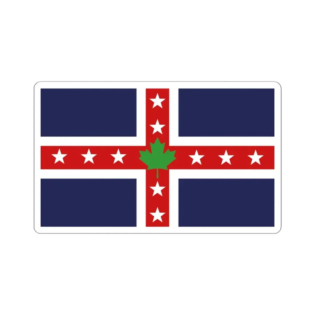 Stars  Leaf Proposal 1964 (Canada) STICKER Vinyl Kiss-Cut Decal 4 Inch White - The Sticker Space