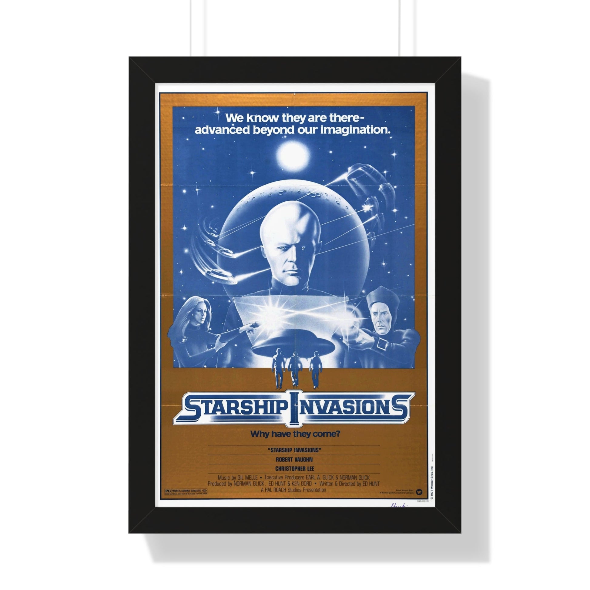 STARSHIP INVASIONS 1977 - Framed Movie Poster-16″ x 24″-The Sticker Space