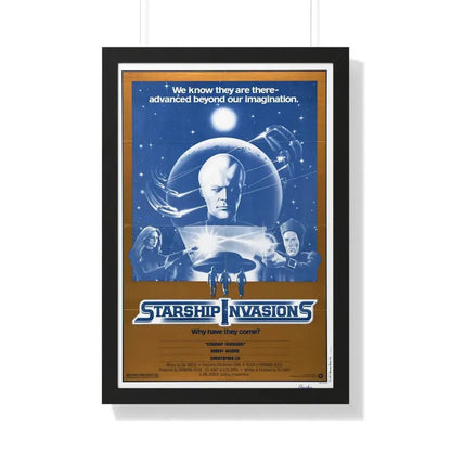 STARSHIP INVASIONS 1977 - Framed Movie Poster 20" x 30" Black - The Sticker Space