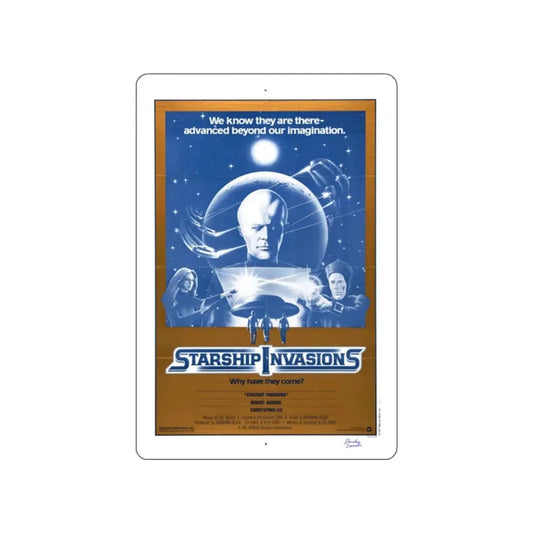 STARSHIP INVASIONS 1977 Movie Poster STICKER Vinyl Die-Cut Decal 2 Inch - The Sticker Space