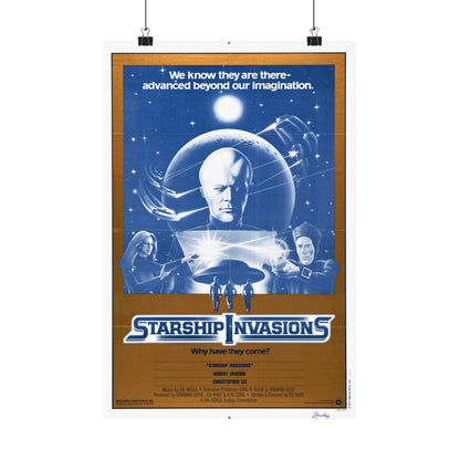 STARSHIP INVASIONS 1977 - Paper Movie Poster-12″ x 18″-The Sticker Space