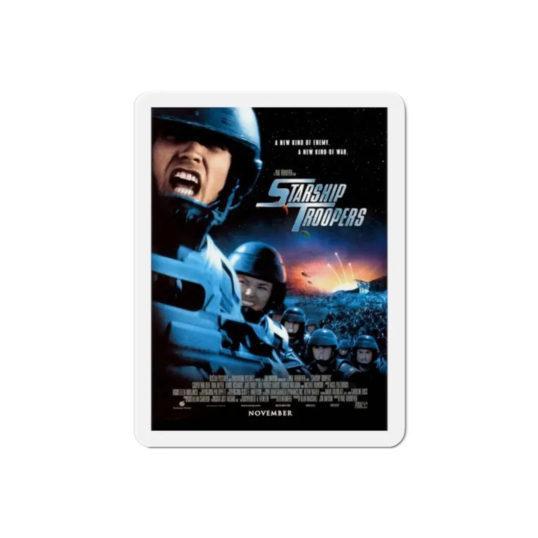Starship Troopers 1997 Movie Poster Refrigerator Magnet 2 Inch - The Sticker Space