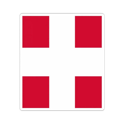 State Banner of Denmark 14th Century (Denmark) STICKER Vinyl Kiss-Cut Decal 2 Inch White - The Sticker Space