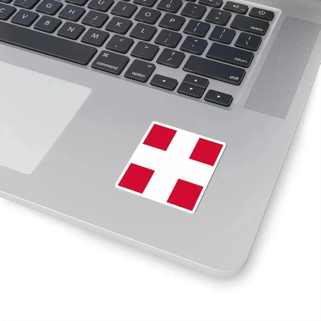 State Banner of Denmark 14th Century (Denmark) STICKER Vinyl Kiss-Cut Decal - The Sticker Space