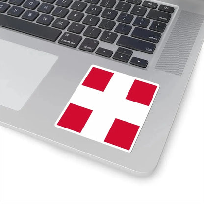 State Banner of Denmark 14th Century (Denmark) STICKER Vinyl Kiss-Cut Decal - The Sticker Space