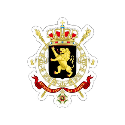 State Coat of Arms of Belgium STICKER Vinyl Die-Cut Decal 3 Inch - The Sticker Space