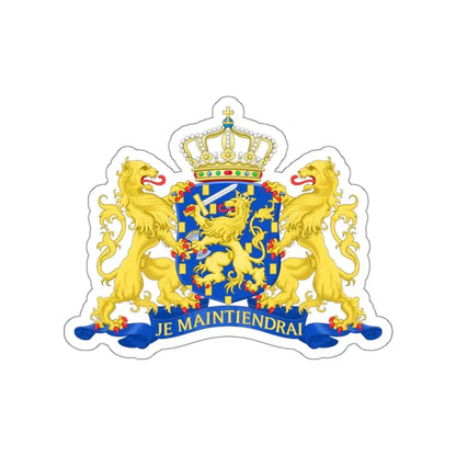 State coat of arms of the Netherlands STICKER Vinyl Die-Cut Decal 3 Inch - The Sticker Space