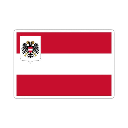 State Ensign of Austria 1934-1938 (Austria) STICKER Vinyl Kiss-Cut Decal 3 Inch White - The Sticker Space