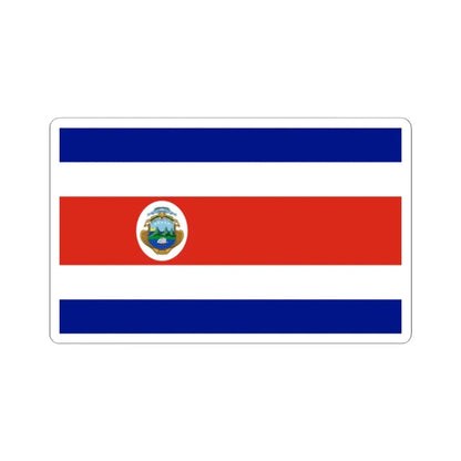 State Flag of Costa Rica 1906-1964 (Costa Rica) STICKER Vinyl Kiss-Cut Decal 2 Inch White - The Sticker Space