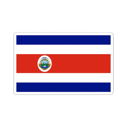 State Flag of Costa Rica 1906-1964 (Costa Rica) STICKER Vinyl Kiss-Cut Decal 2 Inch White - The Sticker Space