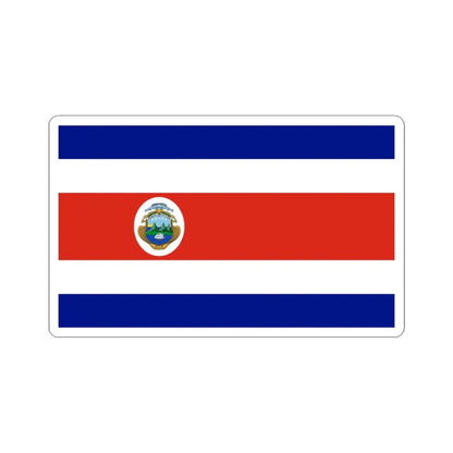 State Flag of Costa Rica 1906-1964 (Costa Rica) STICKER Vinyl Kiss-Cut Decal 3 Inch White - The Sticker Space