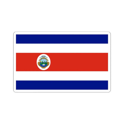 State Flag of Costa Rica 1906-1964 (Costa Rica) STICKER Vinyl Kiss-Cut Decal 4 Inch White - The Sticker Space