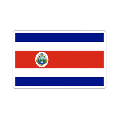 State Flag of Costa Rica 1906-1964 (Costa Rica) STICKER Vinyl Kiss-Cut Decal 6 Inch White - The Sticker Space