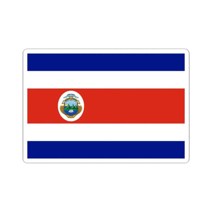 State Flag of Costa Rica 1906 3-2 (Costa Rica) STICKER Vinyl Kiss-Cut Decal 2 Inch White - The Sticker Space