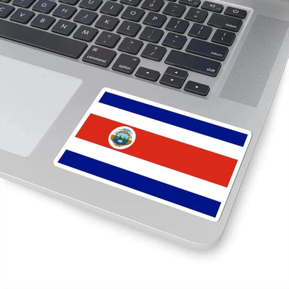 State Flag of Costa Rica 1906 3-2 (Costa Rica) STICKER Vinyl Kiss-Cut Decal - The Sticker Space