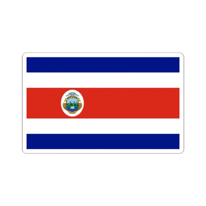 State Flag of Costa Rica 1964-1998 (Costa Rica) STICKER Vinyl Kiss-Cut Decal 2 Inch White - The Sticker Space