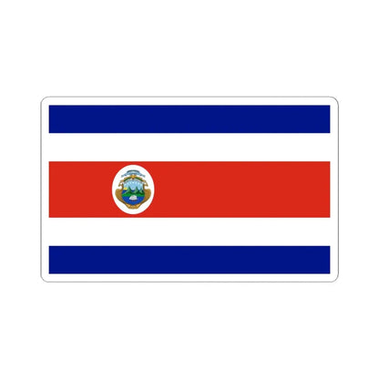 State Flag of Costa Rica 1964-1998 (Costa Rica) STICKER Vinyl Kiss-Cut Decal 6 Inch White - The Sticker Space