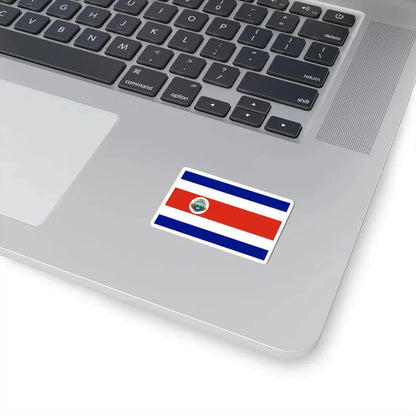 State Flag of Costa Rica 1964 3-2 (Costa Rica) STICKER Vinyl Kiss-Cut Decal - The Sticker Space