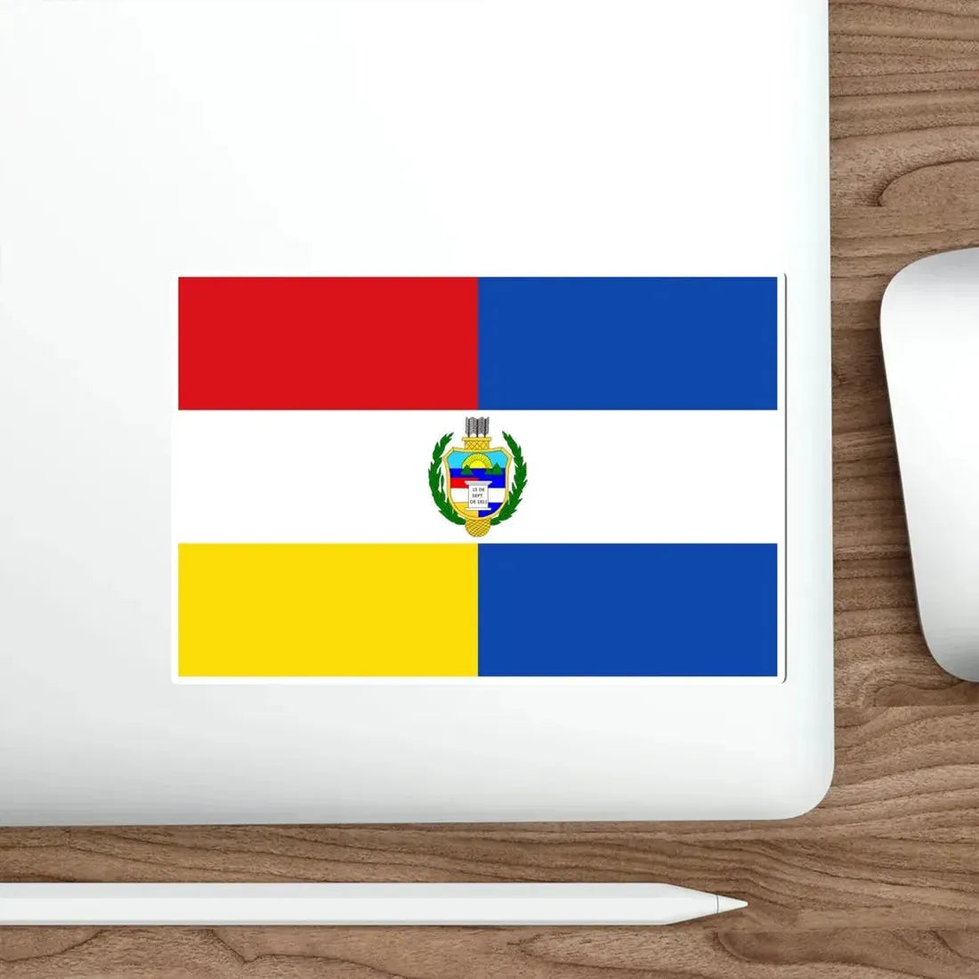 State Flag of Guatemala (1851-1858) STICKER Vinyl Die-Cut Decal - The Sticker Space